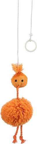 Actual product image Trixie Chicken on rubber band with catnip (Plush toy cat)
