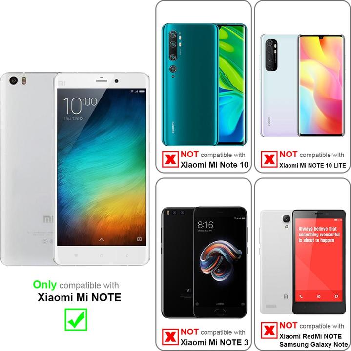 Actual product image Cadorabo Display protection glass (1 Piece, Xiaomi Mi Note)