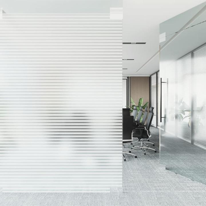 Produktbild VidaXL Fensterfolien Matt Streifen-Design PVC (45 x 1000 cm)