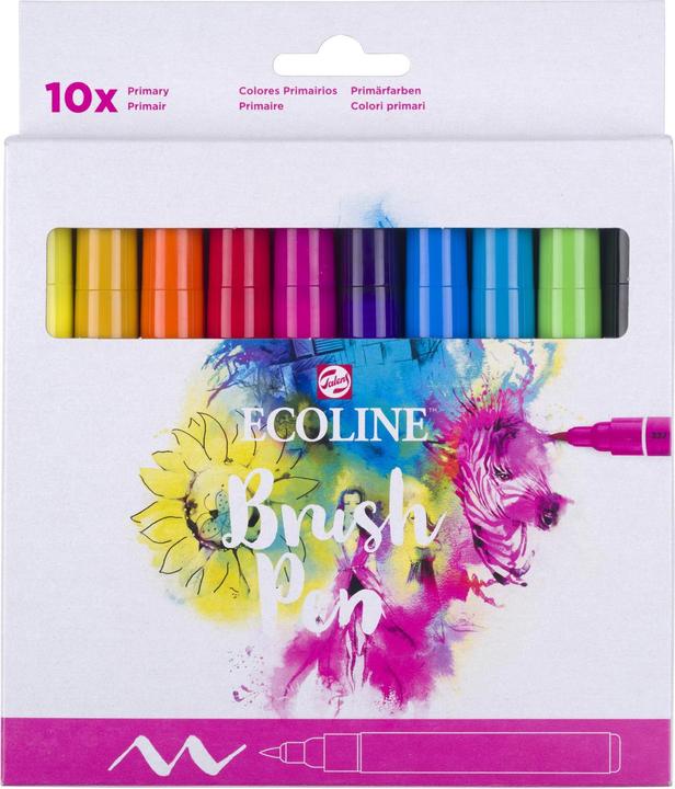 Immagine prodotto Talens Penna a pennello ECOLINE (Multicolore, 10 x)