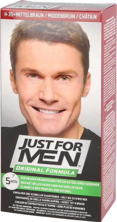 Image du produit Just For Men Shampooing colorant de soin brun moyen, 60 ml de shampooing (60 ml)