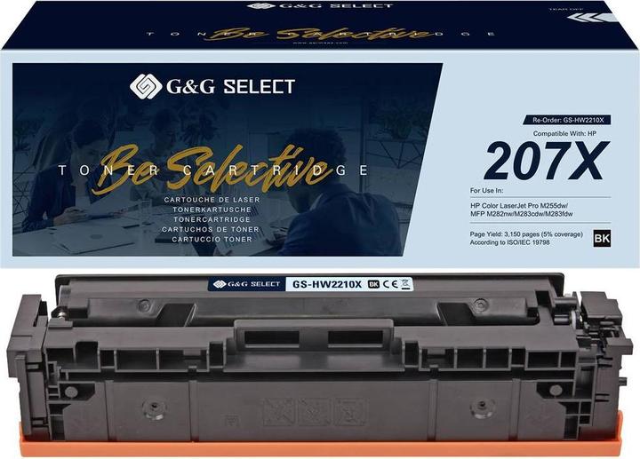 Produktbild G&G Toner ersetzt HP 207X Kompatibel Schwarz W2210X(207X) GS-HW2210X(207X)