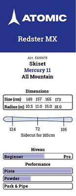 Produktbild Atomic Redster MX Herren Ski Set (170 cm, Mit Bindung)