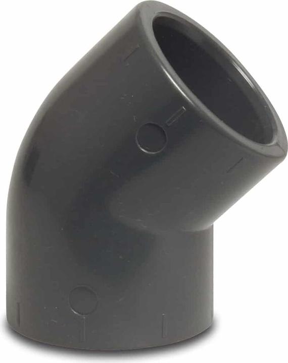 Produktbild Bevo Vertriebs GmbH PVC-U Winkel 45 d=63 (Winkelverbindung)