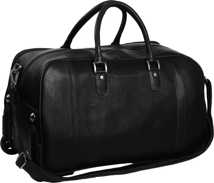 Actual product image The Vegan Cow Chesterfield Brand Leren Trolley Reistas Zwart Jayven (42 l)