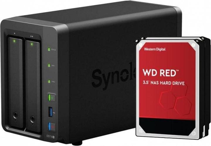 Actual product image Synology DS720+ (2 x 4 TB, WD Red Plus)