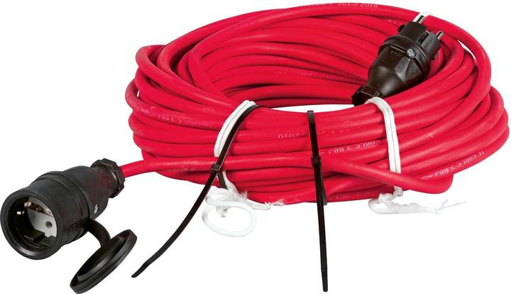 Image du produit REV Rallonge pour tondeuse à gazon 25m rouge (25 m)