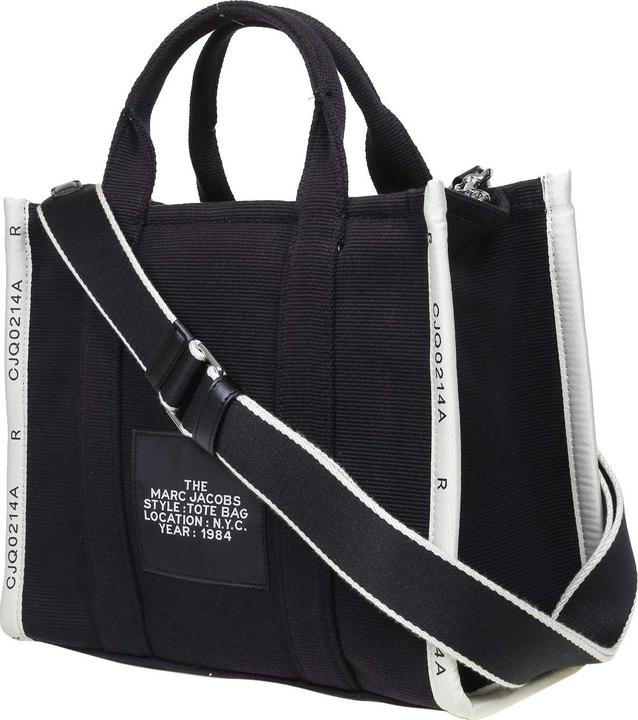 Actual product image Marc Jacobs the small tote in black jacquard