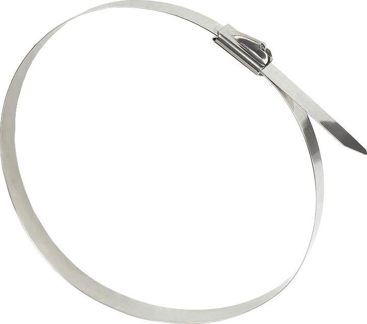 Produktbild Good Connections Edelstahl-Kabelbinder 300 mm x 7,9 mm, -60 °C bis +550 °C, 20 Stück (Metallkabelbinder, 300 mm, 20 Stk.)