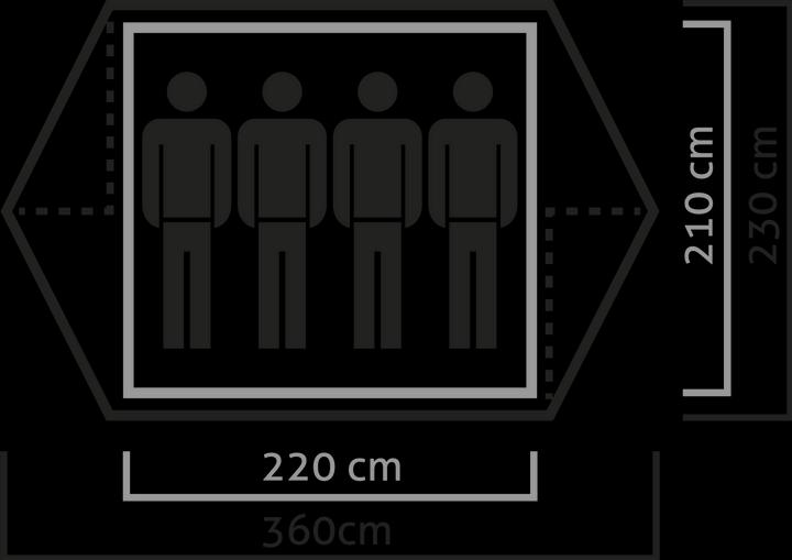 Immagine prodotto Salewa Denali IV (Tenda a cupola, 3.60 kg, 4 persone)