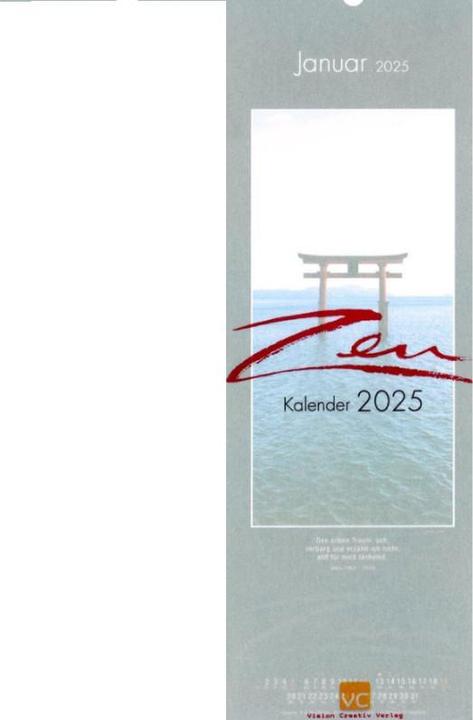 Actual product image Zen-Kalender (Soft cover, German)