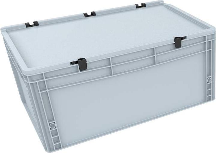 Produktbild Feldherr ED 64/27 HG PICK AND PLUCK - ED 64/27 HG Eurobehälter / Euro Box mit Scharnierdeckel 600 x 400 x 285 (Metall)