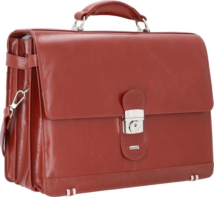 Produktbild Alassio 47124 - Aktentasche MOCCA, aus echtem Leder, ca. 38 x 30 x 16 cm, cognac (15")