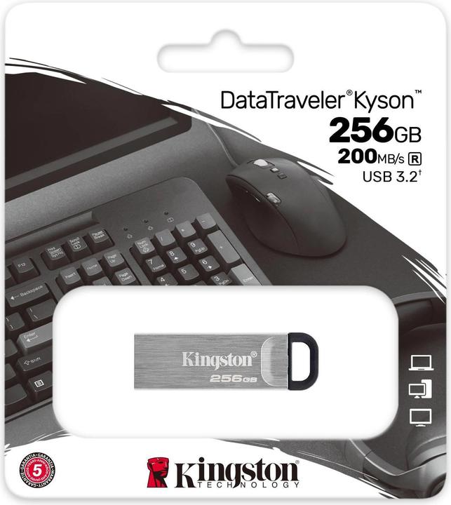 Actual product image Kingston DataTraveler Kyson (256 GB, USB-A, USB 3.2)