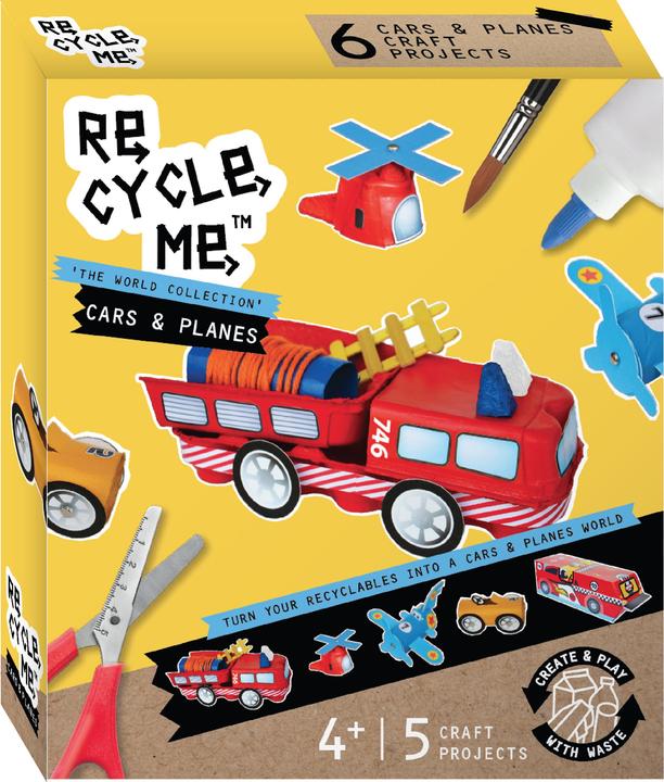 Recycle Me Bastelset Autos Flugzeuge