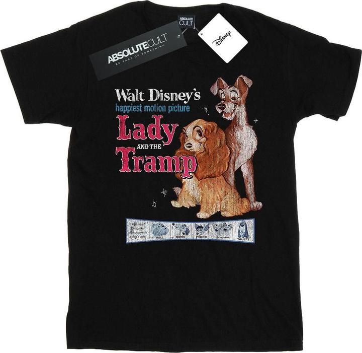 Disney Lady And The Tramp Distressed Classic Poster TShirt (4XL)