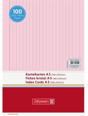Immagine prodotto Cartoncino DIN A5 orizzontale foderato di rosso 100 pezzi/confezione. (A5, 180 g/m²)