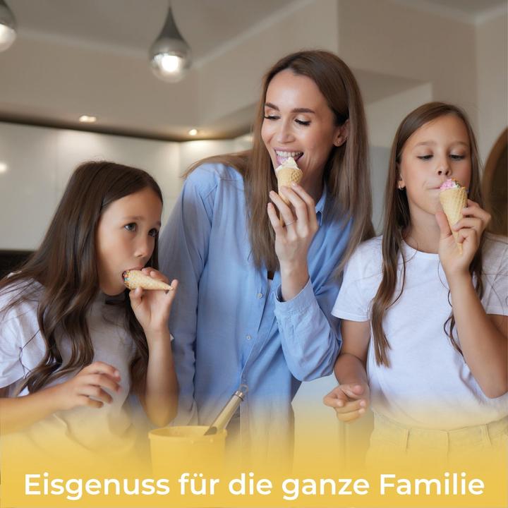 Produktbild KLAMER Eismaschine 1.5L, 120 W Eiscrememaschine aus Edelstahl