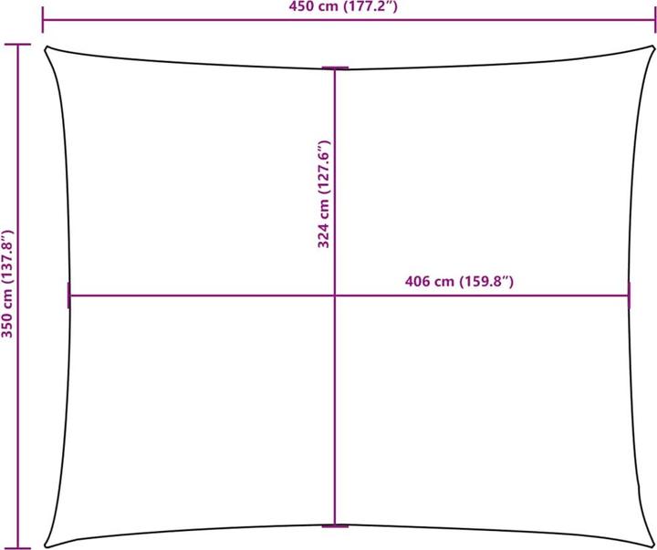 Image du produit VidaXL Sonnensegel (350 x 450 cm)