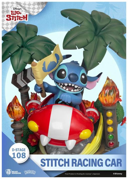 Actual product image Beast Kingdom Lilo & Stitch: Stitch in the race car