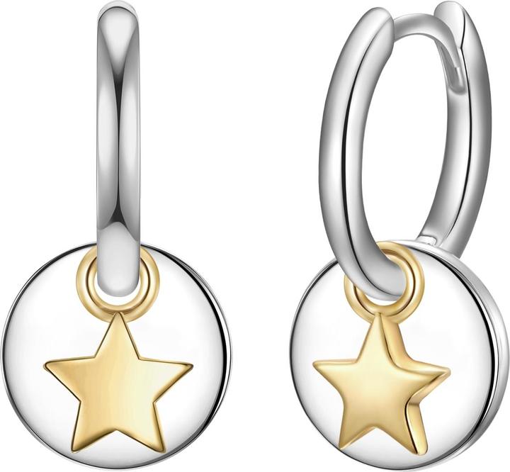 Produktbild Glanzstücke München Damen Kreis/Stern Sterling Silber silber/gelbgold - 31568 (Sterling Silber)