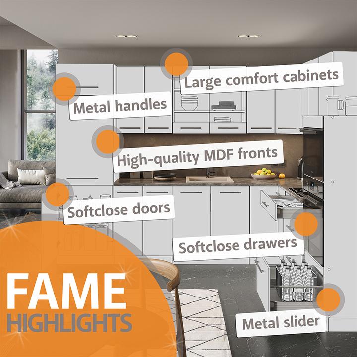 Produktbild Vicco Spülenunterschrank Fame-Line (80 x 60 x 81.5 cm)