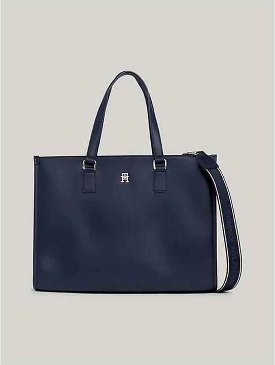 Actual product image Tommy Hilfiger Handbag Monotype - Navy blue