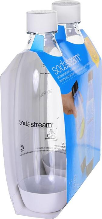 Productafbeelding SodaStream 1 Liter Zekeringsflessen - Wit Twee Set voor de Vaatwasser