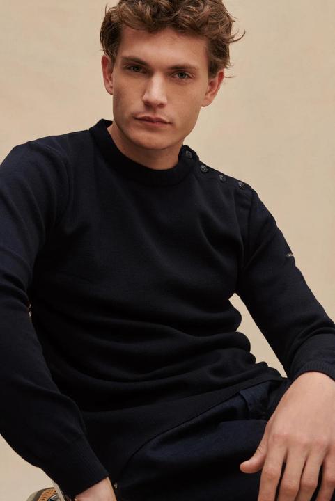 Produktbild Le Minor Pullover aus Merinowolle mit Rundhalsausschnitt (S)