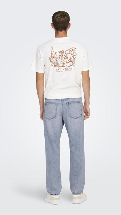 Actual product image Only & Sons ONSEDGE mid waist straight cut jeans regular fit jeans (W28/L32)