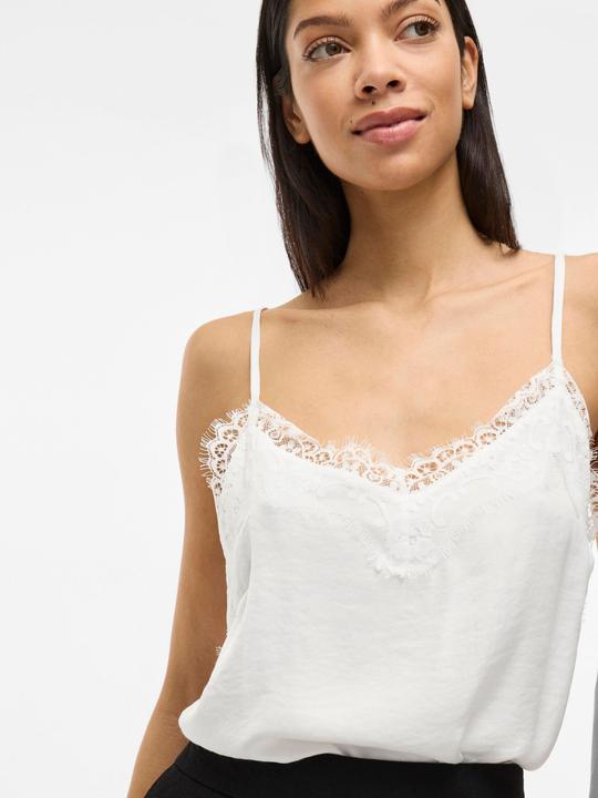Actual product image Vila Lace trimmed strap top (40)
