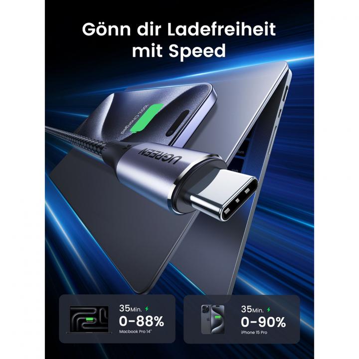 Produktbild Ugreen USB C – USB C (1 m, USB 3.2 Gen 2)