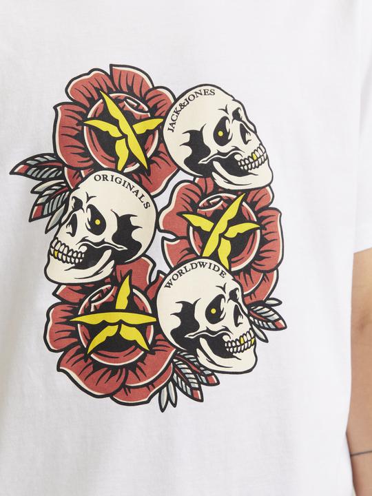 Actual product image Jack & Jones Joranatomy Skull Tee Ss Crew Neck Ln (XXL)