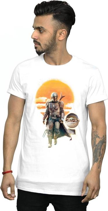 Produktbild Star Wars The Mandalorian Sunset Poster TShirt (XL)