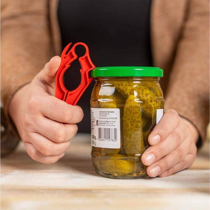 Image du produit Kuhn Rikon Suisse 5 en 1 (Ouvre-bouteille à couvercle en plastique)
