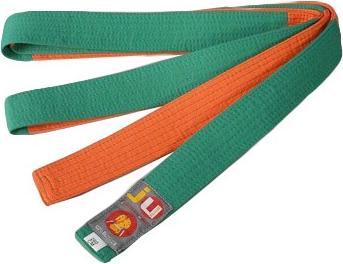 Produktbild Ju-Sports Budogürtel orange/grün "Two Tone"