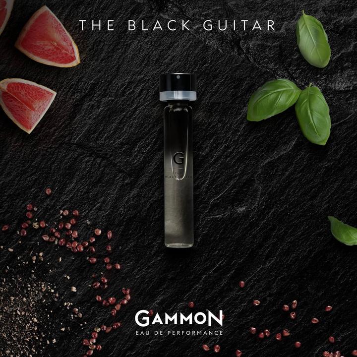 Image du produit Gammon 8833 Black Notes Parfum Recharge Set G (3x20 ml), l'aromatique et fruité BLACK GUITAR Monsieur (Eau de parfum, 60 ml)