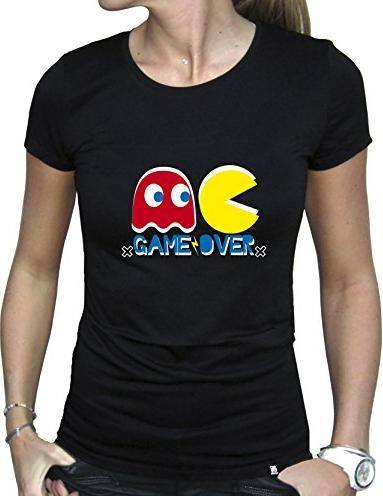 Actual product image ABYstyle PAC-MAN - Tshirt Game Over woman SS black (L)