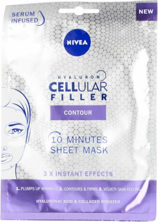 Actual product image NIVEA HYALURON CELLULAR FILLER Contour Mascarilla Facial Treatment