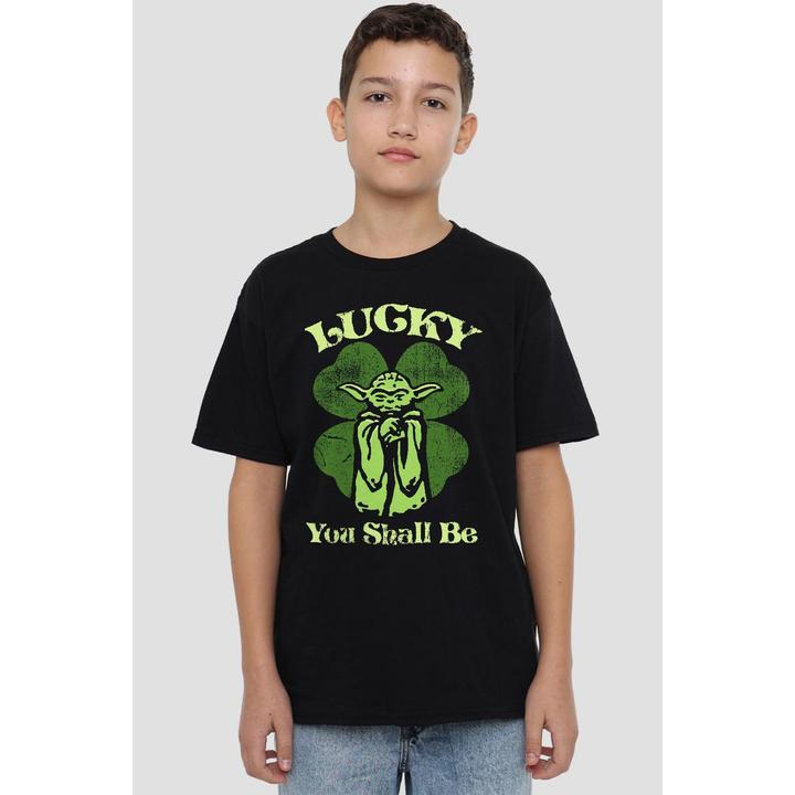 Actual product image Star Wars Childrens/Kids Lucky Yoda St Patricks Day T-Shirt (104)
