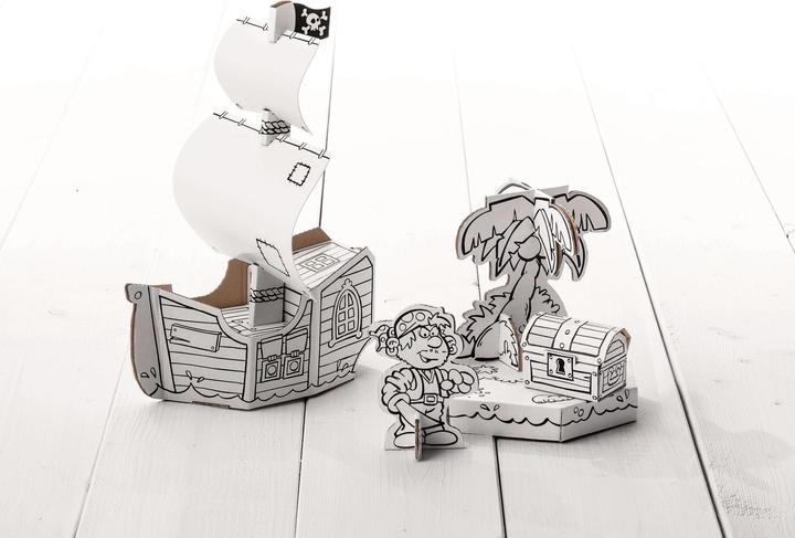 Actual product image Calafant Pirate ship with 12 felt pens