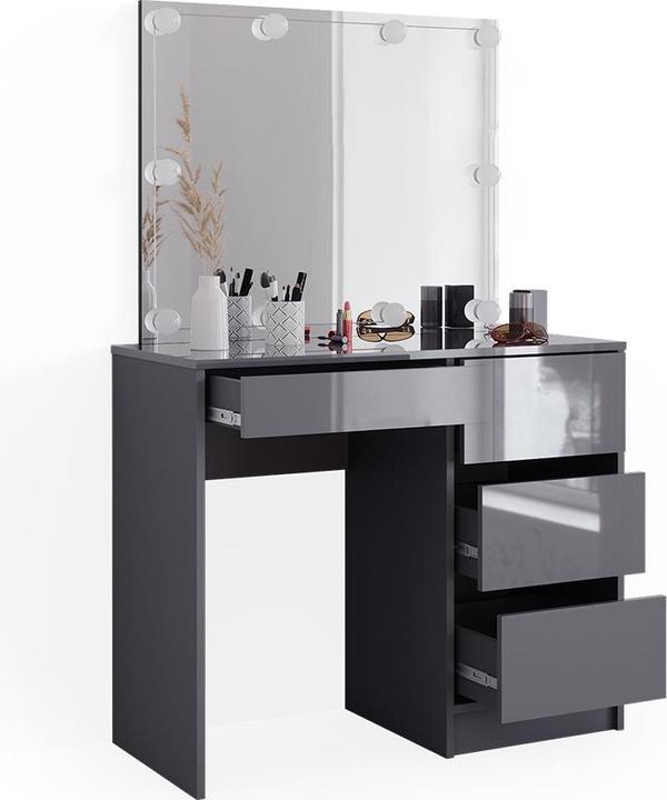 Actual product image Vicco Sherry with stool and lighting (90 x 75 x 40 cm)