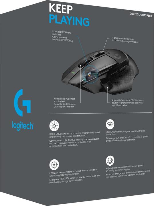 Produktbild Logitech G G502 X Lightspeed (Kabellos)