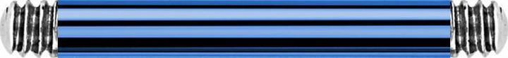 Image du produit Star Piercing Barre Barbell bleu foncé (Acier chirurgical 316L)