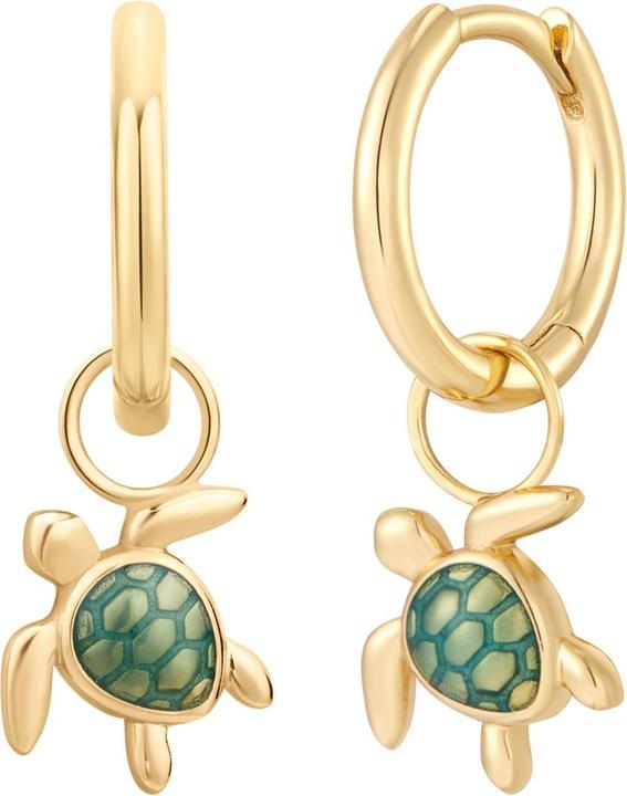 Immagine prodotto Glanzstücke München Orecchini da donna tartaruga - 35920 (Argento)