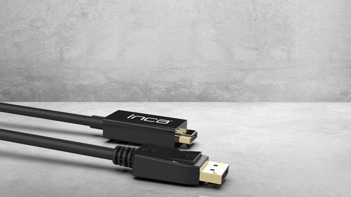 Immagine prodotto Inca DisplayPort a HDMI, lunghezza cavo 1,8 m, 10,2 Gbit/s (max.) (1.80 m, DisplayPort, HDMI)