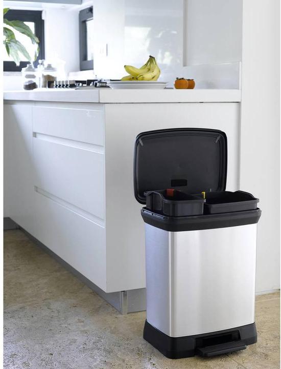 Immagine prodotto Curver DECOBIN DUO separatore di rifiuti 10,0 + 18,0 l argento metallizzato (30 l)