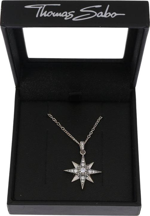 Produktbild Thomas Sabo Halskette Royalty Stern (Schmuckstein, Silber 925, 40 - 45 cm)