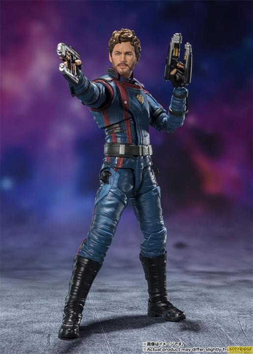 Actual product image Bandai GOTG 3 - Star-Lord & Rocket Raccoon - Figurine S.H. Figuarts 6-15cm