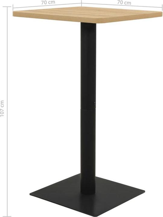 Image du produit VidaXL Bartisch (70 x 70 x 107 cm)